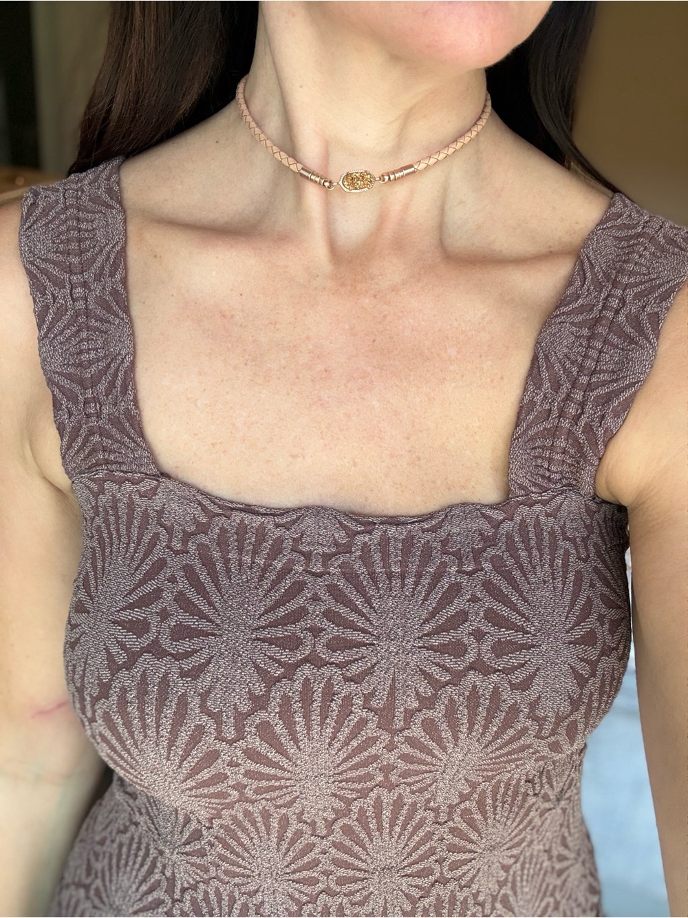 Kendra Scott Rose Gold Drusy Choker Necklace